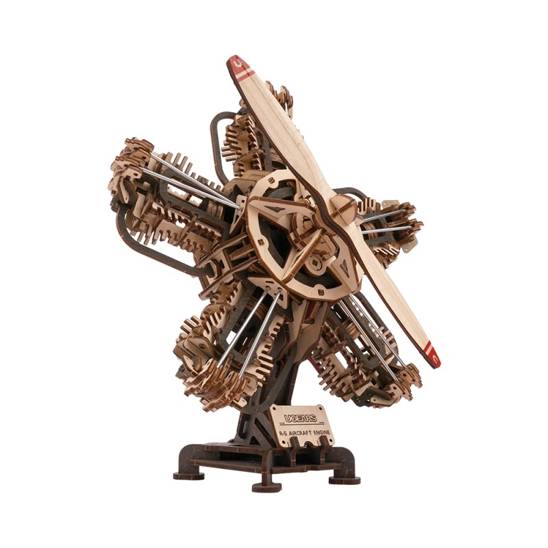 Motore Aeronautico R-5 470Pz - Puzzle 3D Meccanico in Legno