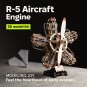 R-5 Aircraft Engine 470Pcs - Mechanical 3D Wooden Puzzle
