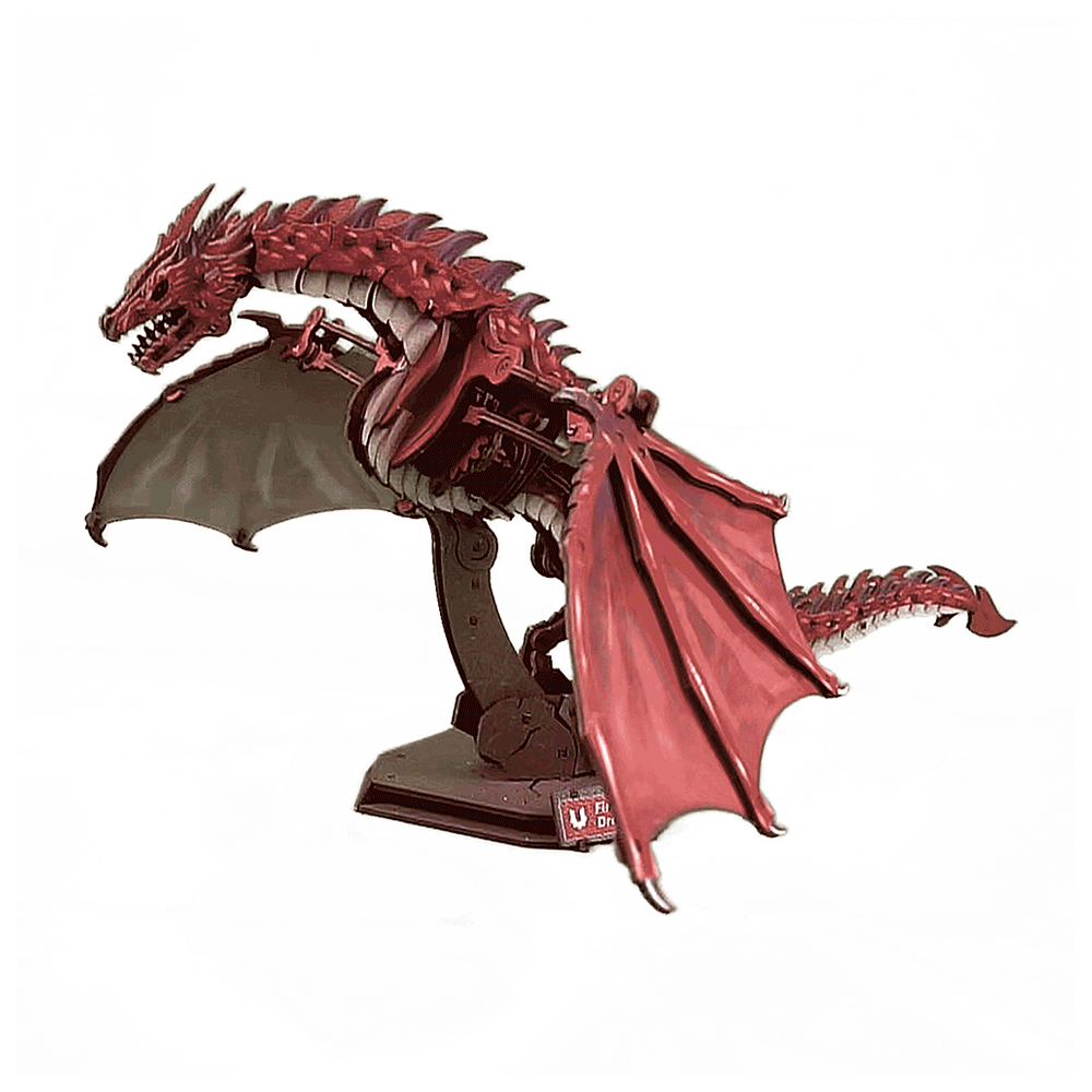 dragon firestorm ugears maquette bois puzzle 3d mecanique automate
